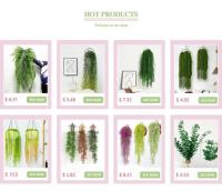 Árbol de eucalipto de 90cm y 12 tenedores, colgante de vid Artificial, plantas de pared, hoja de plástico con gradiente falso, jardín, hogar, ventanas y balcón - details 0