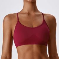 Camisola Deportiva Sin Espalda Top de Deportes Ajustado para Mujeres Absorbente de Choques - details 1