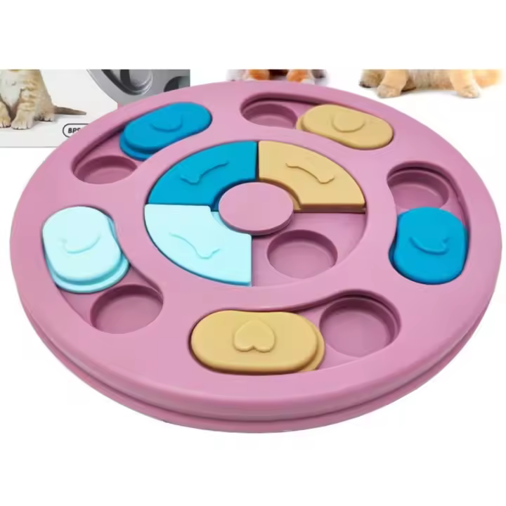 Comedero-Rompecabezas con Forma de Gato para Mascotas, Juguete Antideslizante con alimentación, para Perros y gatos - 1
