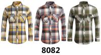 Camisa de Manga Larga con Estampado Geométrico a Rayas Estilo Casual para Hombres - details 28