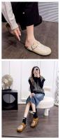 Zuecos casuales Xinziyu, zuecos de madera de corcho de gamuza antideslizantes con bordado de huesos a la moda para mujer con logotipo - details 4