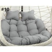 Cojín de Silla de Doble Asiento para Columpio de Huevo sin o con Relleno Cubierta Redonda Desmontable de Papasan para Casa y Patio - details 14