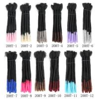 Extensiones de trenzas de pelo sintético para hombres Afro, 1 Uds., rastas hechas a mano, peluca Reggae negra, trenzas rizadas a granel, cabello trenzado de ganchillo - details 12