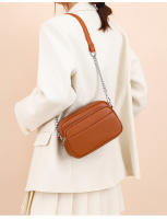 Mini Bolso Cuadrado de Cuero con Doble Correa y Cadena Ajustable - details 8