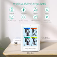 ORIA-termómetro inalámbrico Digital para interiores, higrómetro, Monitor de temperatura y humedad con 3 sensores para exteriores - details 2