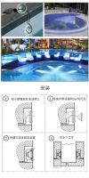 Bombilla LED de piscina de color mejorada de 45W, bombilla de respaldo para piscina subterránea, cambio de colores RGB de 120V y 12V para Pentair - details 12