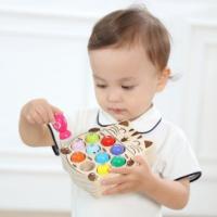 Juego de Pesca de Madera Montessori para Niños Pequeños Actividad de Coordinación Visual para Edificación Prescolar - details 2