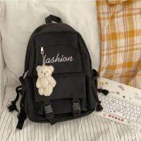 Mochila nvas grande para hombres y mujeres, cuello sual de color sólido, bolso de hombro escolar Vie, versión coreana - details 8