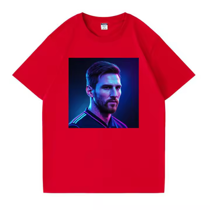 2025 Camiseta para hombre Camiseta negra pura 100% algodón Camisetas Messi blanco última novedad camiseta de fútbol Camiseta de fútbol - 1