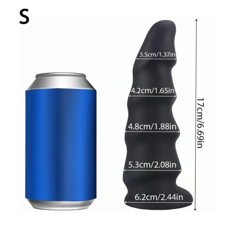 Empaquetado privado Sexy Enorme Grande Silicona Gran Dilatador Anal de Expansión Tapón Anal Suave Buttplug Masturbación Gay Juguetes Sexuales para Hombres - 1