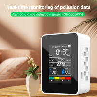 Detector de aire CO2 5 en 1 TVOC HCHO, instrumento de análisis de humedad y temperatura, Monitor portátil de calidad de dióxido de carbono - details 3