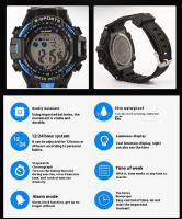 SHUNWAY Reloj electrónico de moda para parejas deportivas a prueba de agua, reloj digital multifuncional para exteriores - details 4