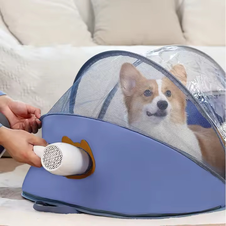 Secadora de Pelaje para Mascotas en Bolsa Plegable para Perros Secado de Baño y Limpieza de Mascotas - 1