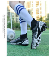 Zapatos de fútbol de marca para hombre, botas de fútbol de tobillo alto, calzado deportivo de entrenamiento, tacos cómodos, zapatillas de deporte FG/TF Match - details 11