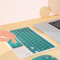Teclado táctil inalámbrico recargable, 10 pulgadas, portátil, para iPad, tableta, teléfono, PC, magnético, Bluetooth, con ratón - details 2