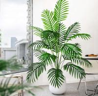Palmera de Plástico Verde Planta Falsa Tropical para Jardín en Casa Ramas de 49.2 pulgadas - details 6
