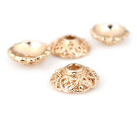 Tapas de cuentas de copos de nieve de latón de Color dorado de 18K, accesorios de alta calidad para manualidades, materiales para hacer joyas, sitio web oficial de Rosediy - details 56