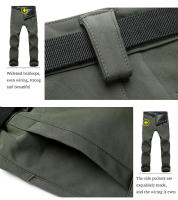 LNGXO Pantalones de Vellón para Hombres Cálidos, Impermeables, a Prueba de Viento para Invierno - details 11
