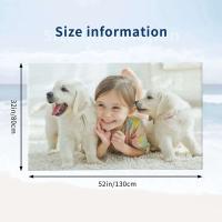 Toalla de baño súper absorbente de microfibra personalizada, añade tu imagen/texto/foto, para viajes, natación, deportes, playa - details 1
