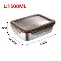 Juego de Fiambrera de Acero Inoxidable 304 Caja Bento con Calefacción para Microondas - details 4