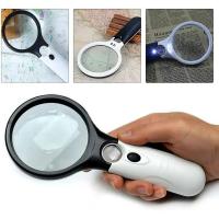 Lupa profesional 45X 3X con luz LED Lupa de mano Niños Ancianos Lector - details 2