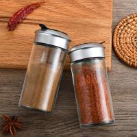 Tarros de condimentos, condimentos de pimienta en polvo, botellas, tapas giratorias, recipientes de almacenamiento para condimentos de azúcar y sal, utensilios de cocina - details 3