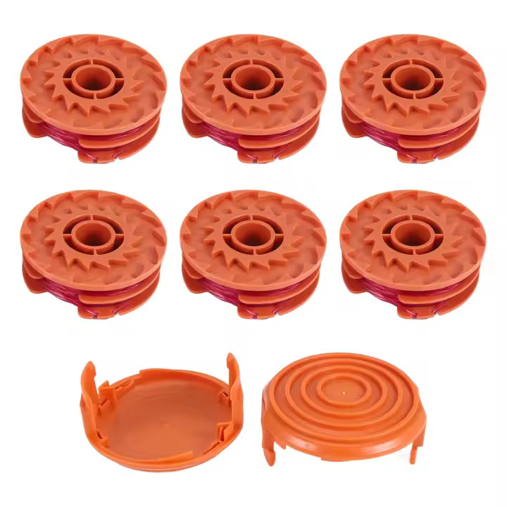 Carretes de repuesto Weed Eater para Worx WA0007 WG116 WG119, recortadora de hilo, carrete de bordeadora, piezas de repuesto, alimentación automática - 1