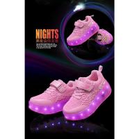 Zapatillas De Deporte Para Niño, Zapatos Luminosos Con Carga Usb De Malla De Dibujos Animados De Araña, Patines Deportivos Para Exteriores, Zapatos De Skate Para Niños Y Niñas, Zapatos Informales - details 2
