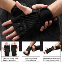 Guantes de Gimnasio Antideslizantes Soporte de Muñeca para Levantamiento de Pesas y Crossfit - details 11