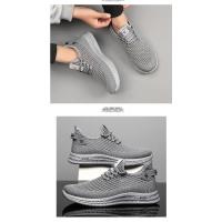 Zapatillas de Moda Versátiles para Hombre Primavera-Verano 2025 Zapatos Casuales Ligeros y Voladores Tejidos - details 6