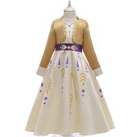 Disfraz de princesa Anna verde para niñas pequeñas, disfraz de Halloween, vestido elegante para fiesta de cumpleaños, vestido de carnaval - details 17