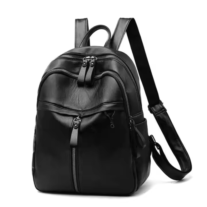 Mochila de gran capacidad para mujer, monederos de cuero de alta calidad, bolso escolar Vintage, bolsa de viaje, mochila para mujer - 1