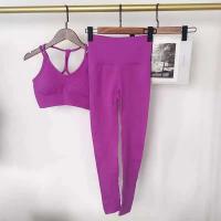 Conjunto de sujetador deportivo para mujer, malla profesional para levantamiento de cadera, FINESS, amortiguador, correr, Tre de yoga, ropa de entrenamiento, 2 - details 7