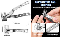Cortauñas para personas mayores, uñas gruesas, cortaúñas para dedos de los pies resistentes, uñas gruesas para adultos, mango largo, cortaúñas grandes para uñas gruesas, 7 piezas - details 4