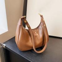 Elegante bolso bandolera para mujer, color sólido, correa ajustable, cierre de cremallera, forro de poliéster, borde pintado, bolso bandolera versátil para oficina y cita - Negro/Borgoña/Café - details 0