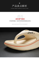 Pisando chanclas de mierda, sandalias de playa resistentes al desgaste, de fondo grueso, de verano, para hombre, antideslizantes, zapatillas de hombre pintadas de fondo suave y ligero - details 4