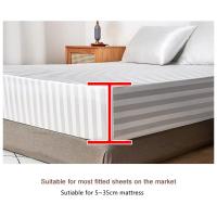 Sábanas bajera de alta calidad, sábanas suaves de seda satinada para cama - details 2