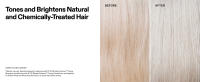 tones and brightens natural and chemically treated hair