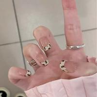 Caja de 24 piezas uñas removibles estilo corto parches uñas postizas uñas tabletas - details 76