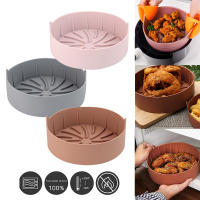 Olla de silicona para freidora de aire reutilizable, accesorios para horno, herramientas de cocina, pan, pollo frito, Pizza, cesta, bandeja para hornear, herramienta - details 0