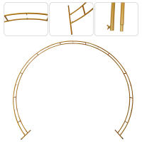 Arco de Boda de Hierro Base de Columna de Circulo Kit de Soporte para Decoración de Fiesta de Cumpleaños 2.7 x 2.3 m - details 9
