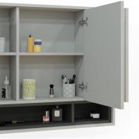 Espejo para baño Beatrice, Antracita/Sonoma, 80 x 72 cm - details 12