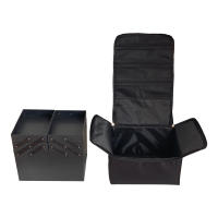 Bolsa de cosméticos Oxford tela de gran capacidad caja de maquillaje de maquillaje portátil para viajes de varias capas - details 4