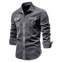 Blusa de PANA con bolsillo para hombre, camiseta informal de manga larga, talla grande, otoño e invierno, 3XL, 2XL - details 5
