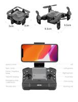 Mini Dron V2 4K con Cámara HD 1080P WiFi, Fpv, Presión de Aire, Soporte de Altura, Quadcopter Plegable Pro, RC, Juguetes para Niños - details 20