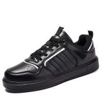 Nuevas zapatillas de deporte negras al por mayor para hombres Odm Oem precio bajo fábrica JINJIANG haga que sus zapatos casuales marca famosa 38-45 personalizar - details 6