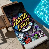 S-Santa C-Cruz Toalla de playa para piscina, arena portátil de secado rápido, manta de natación para viajes al aire libre, estera fina, toallas de baño - details 7