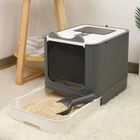 Caja de Arena para Gatos de Gran Capacidad Diseño Cerrado Desodorizado - details 2
