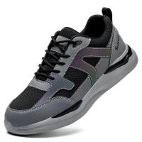 Zapatos de trabajo con punta de acero para hombre, botas indestructibles a prueba de pinchazos, calzado de seguridad ligero - details 5