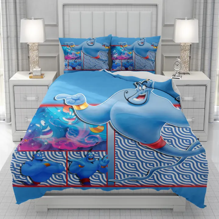 Funda nórdica Aladdin para hombres, mujeres y niños, juego de cama con estampado de dibujos animados, edredón suave, envío directo - 1